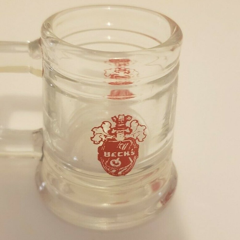 Beck's Bier Beer Stein Shot Glass Souvenir